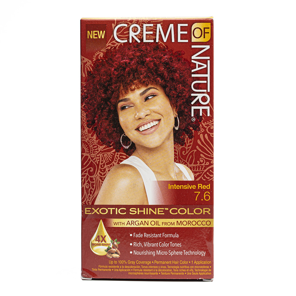 Creme of Nature - Exotic Shine Color 7.6 Intensive Red - Afroshop Sow