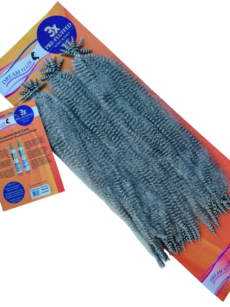 Dream Hair - Pre-Fluffed Afro Kinky Braid 20''/24'' - 3pc #Silver Gray